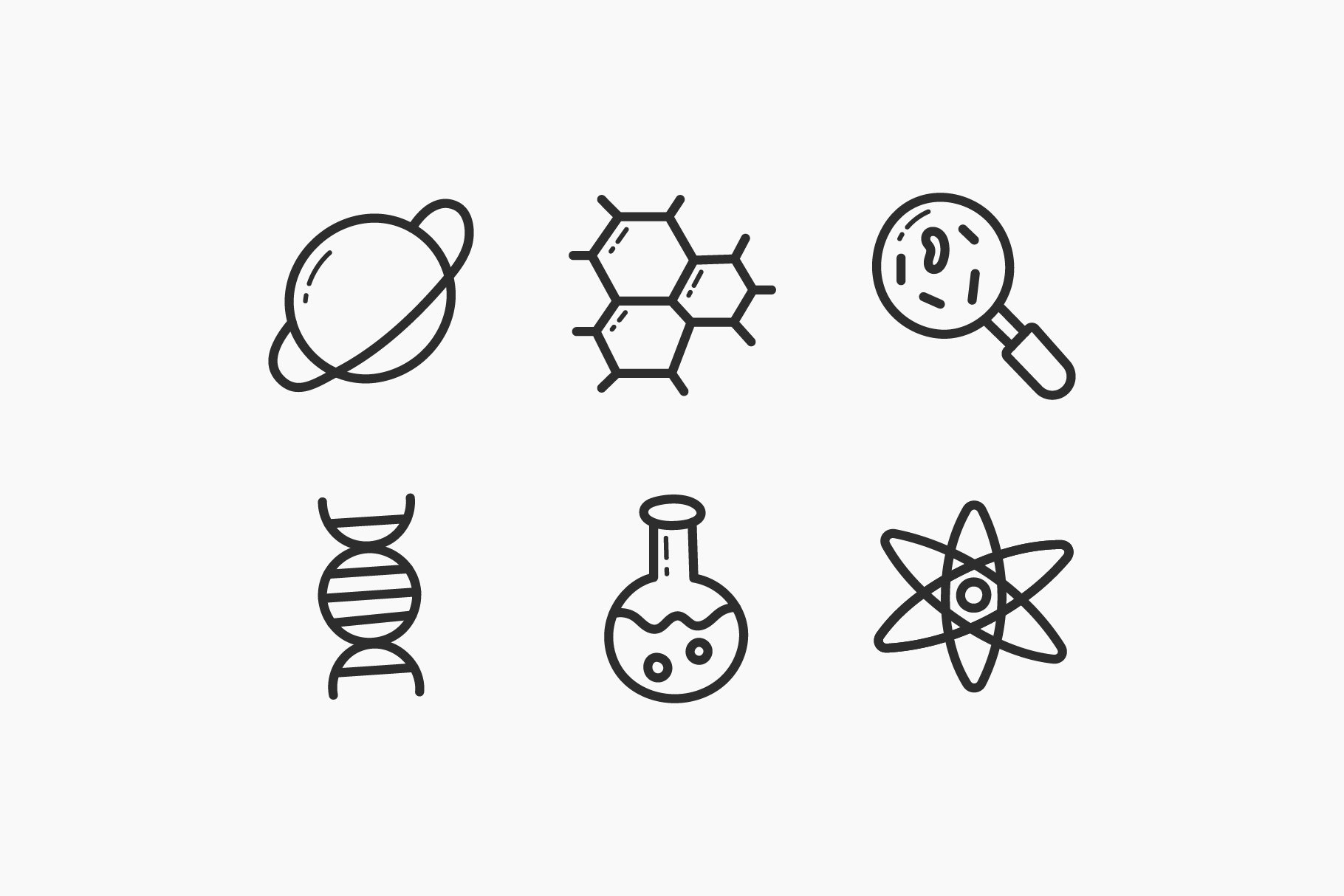 Science HandDrawn Doodle Icons