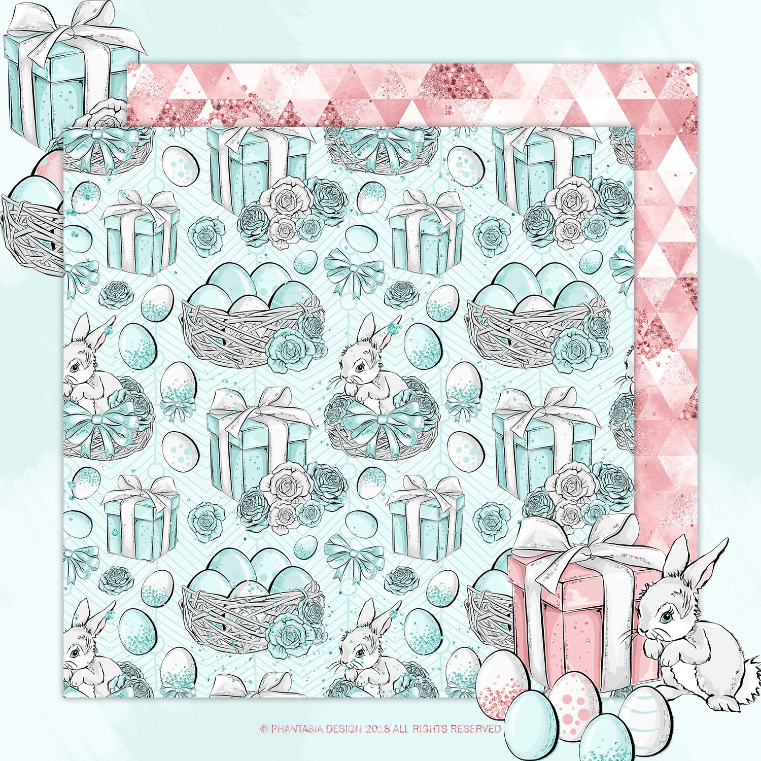 Easter Digital Paper Pack (278561) | Patterns | Design Bundles