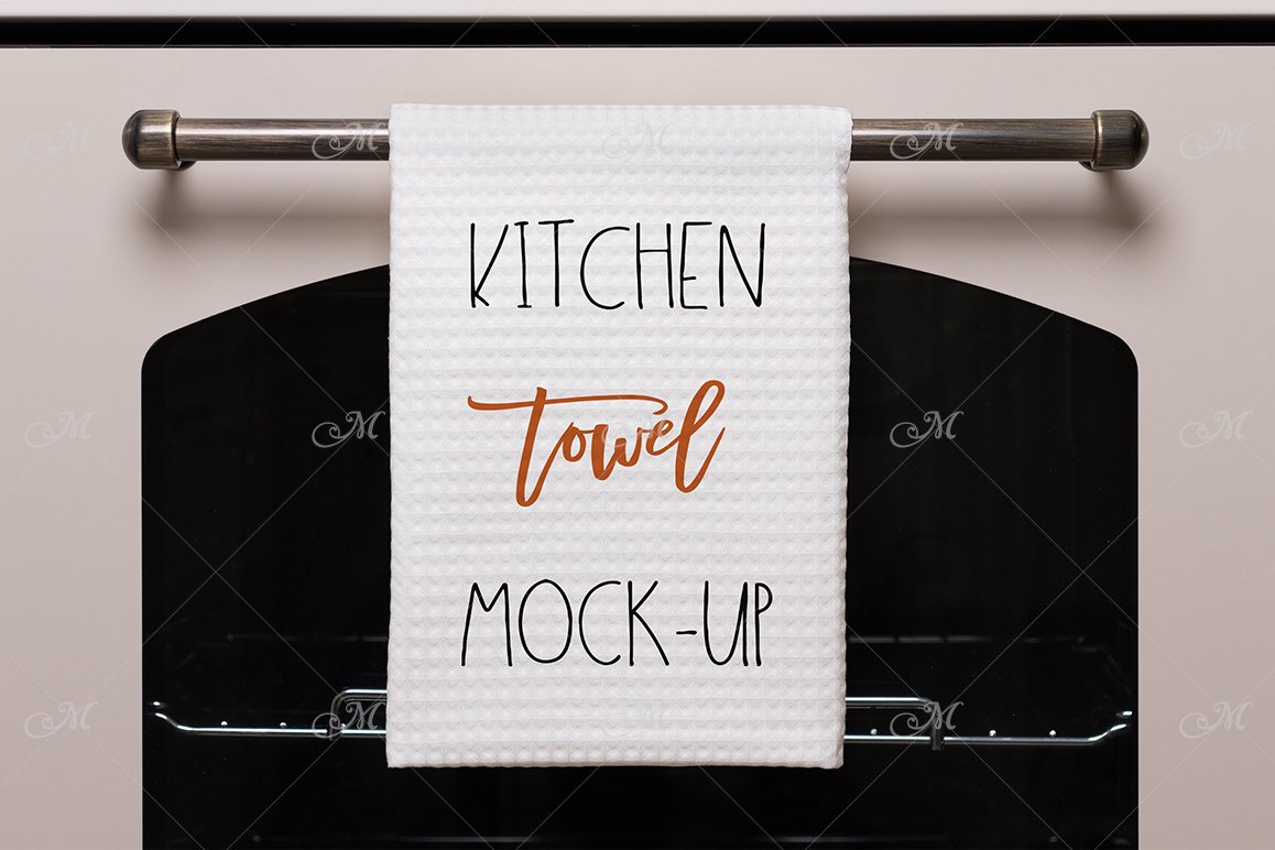 Kitchen Towel Mockup. PSD & JPEG (210491) Mockups Design Bundles