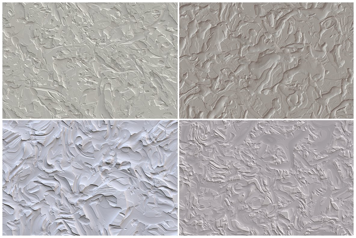 10 Rough Plastering Textures (111049) Textures Design Bundles