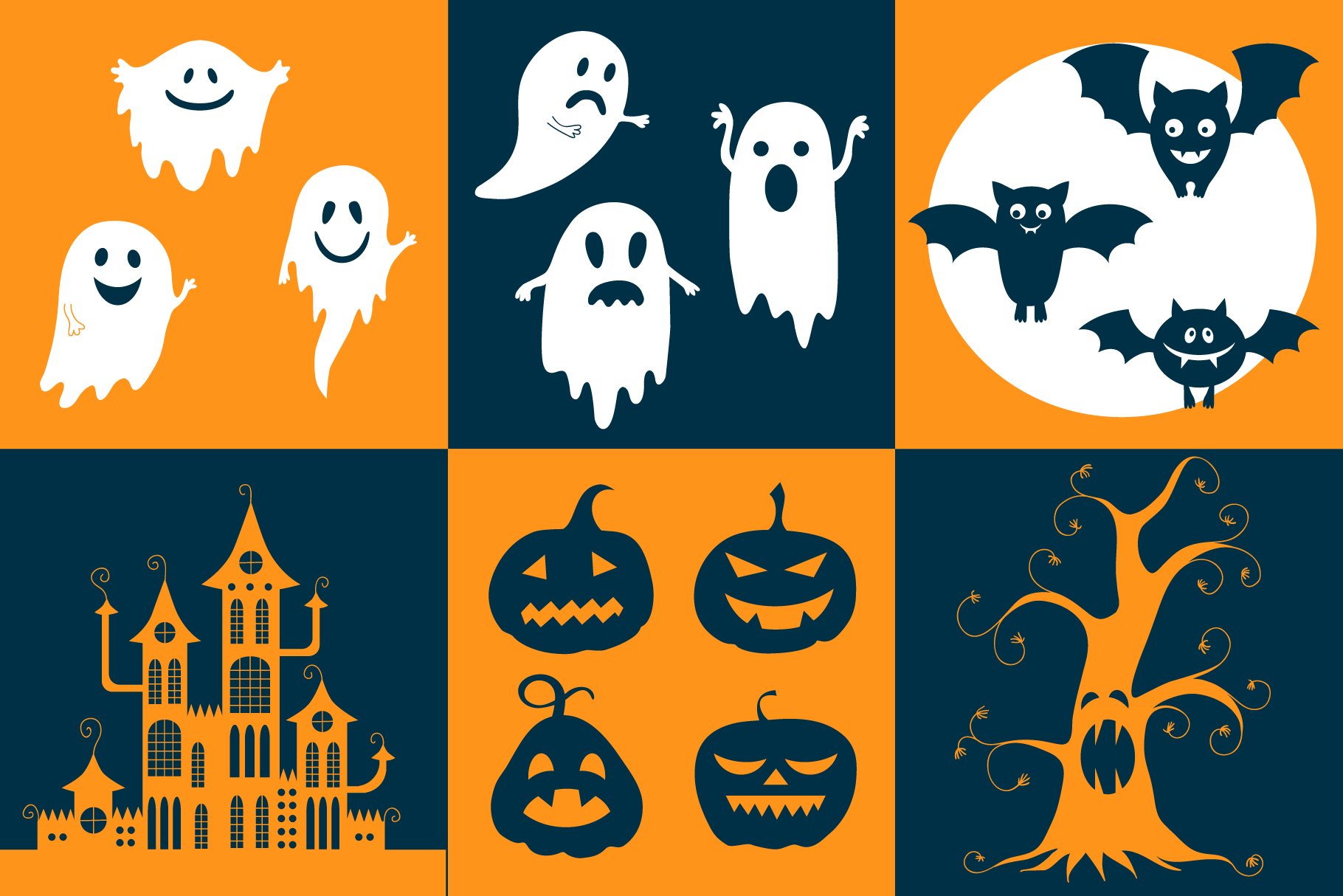 Download Cute Elements For Halloween 344158 Illustrations Design Bundles