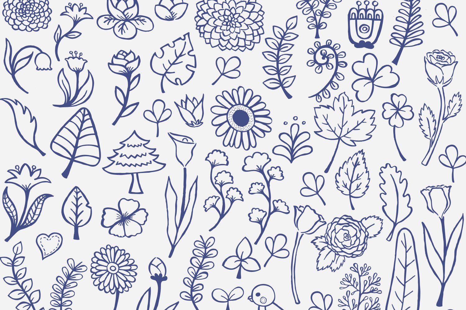 Fun & Cute Hand Drawn Vector Pack +Patterns example image 3