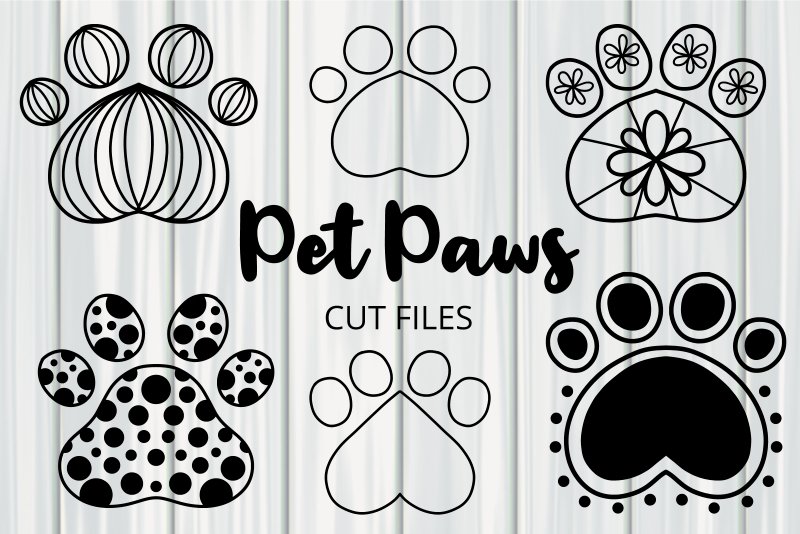 pretty-pet-paw-print-cut-file-clipart for Free Printable Dog Paw Print Template Pretty Pet Paw Print Cut File Clipart for Free Printable Dog Paw Print Template