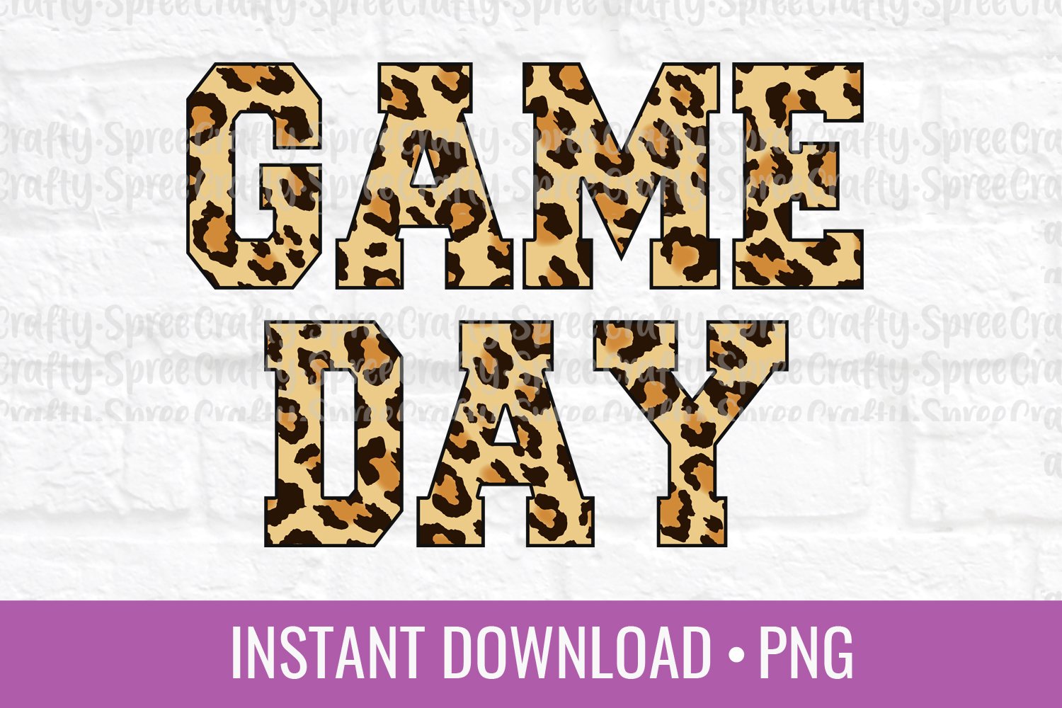 Download Leopard Touch Down Game Day Football Sublimation Design Graphic Clipart png Digital Crafting DIY Tag Boho Boutique T-Shirt Transfer