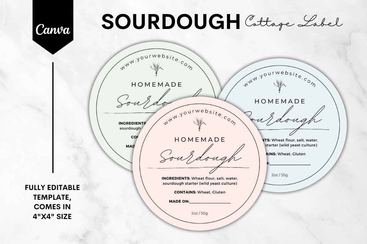 sourdough-cottage-food-label-canva-template-3531333 for Free Printable Food Label Templates For Word Sourdough Cottage Food Label Canva Template - (3531333) for Free Printable Food Label Templates For Word