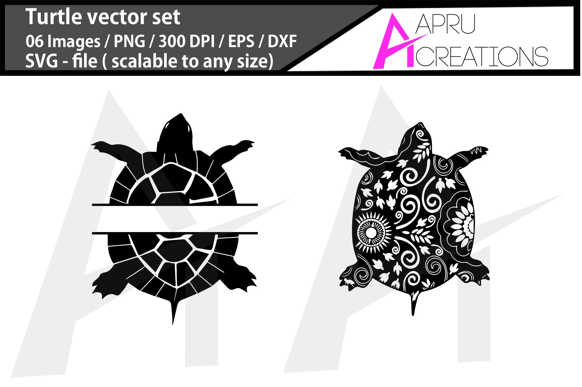 Tribal Sea Turtle Vector