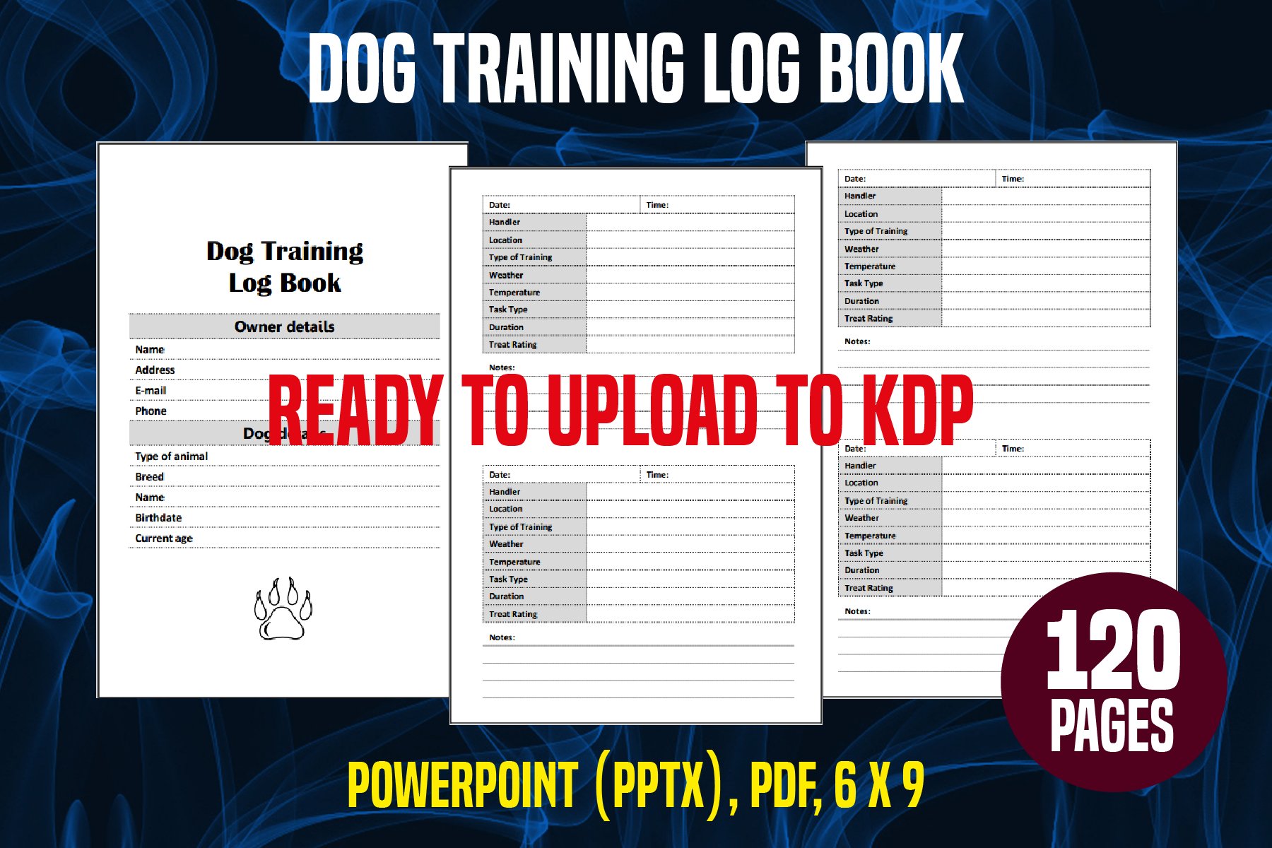 3-log-books-for-your-dog for Free Printable Dog Training Worksheets 3 Log Books For Your Dog for Free Printable Dog Training Worksheets