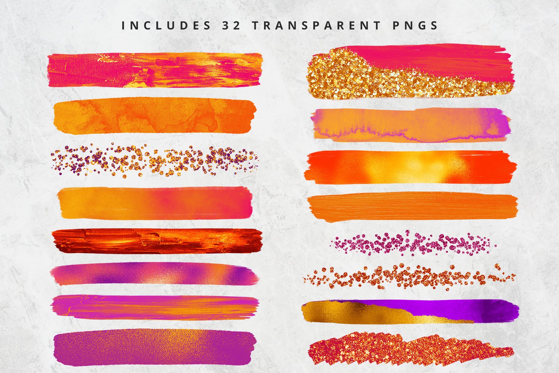 Sunset Brush Strokes