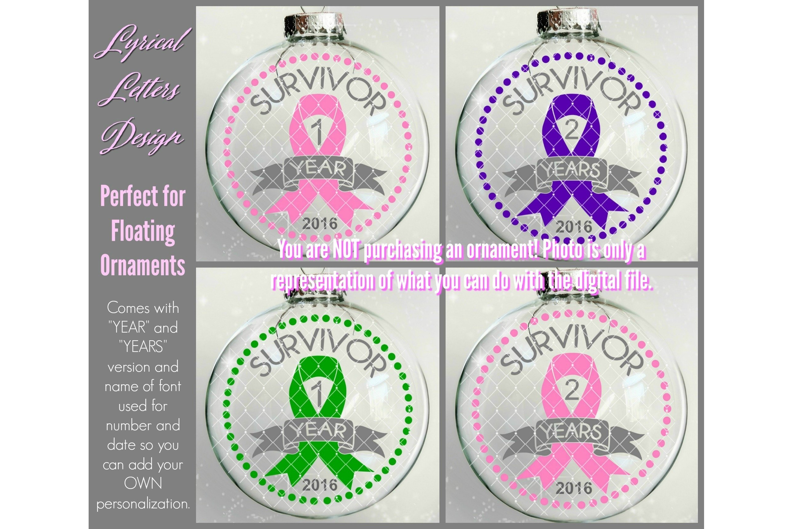 Surviving Cancer Ribbon Survivor Anniversary Cancer Pink Ribbon SVG Cut File LL167A (12868 ...