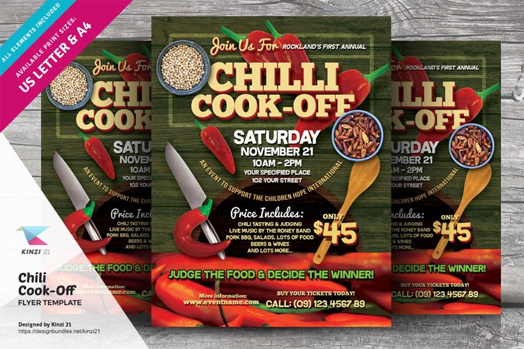 Free Printable Chili Cook Off Flyers Free Printable Chili Cook Off Flyers