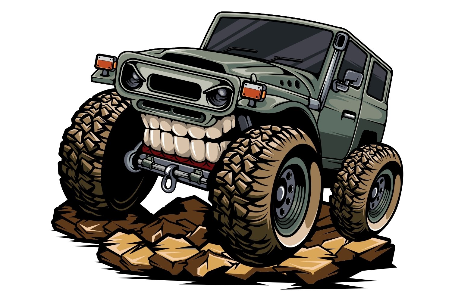 classic jeep tshirt design (956742) | Illustrations | Design Bundles
