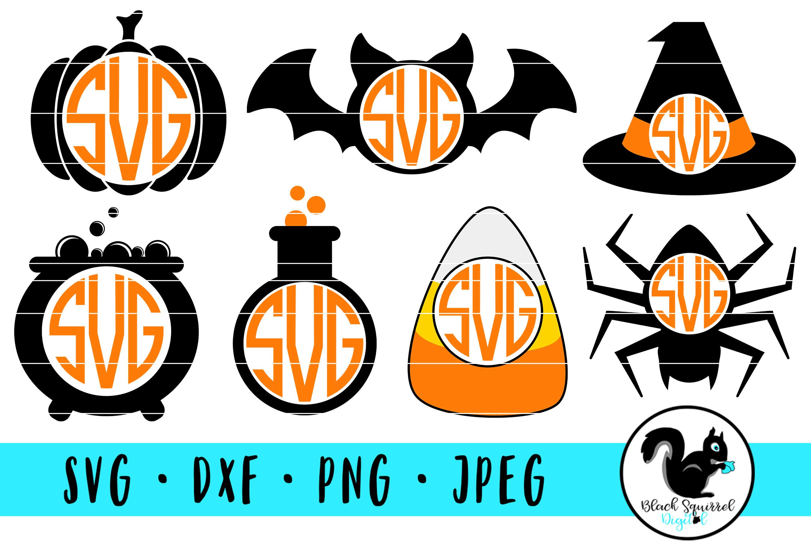 Download Halloween Monogram Frames Svg Bundle 828102 Svgs Design Bundles