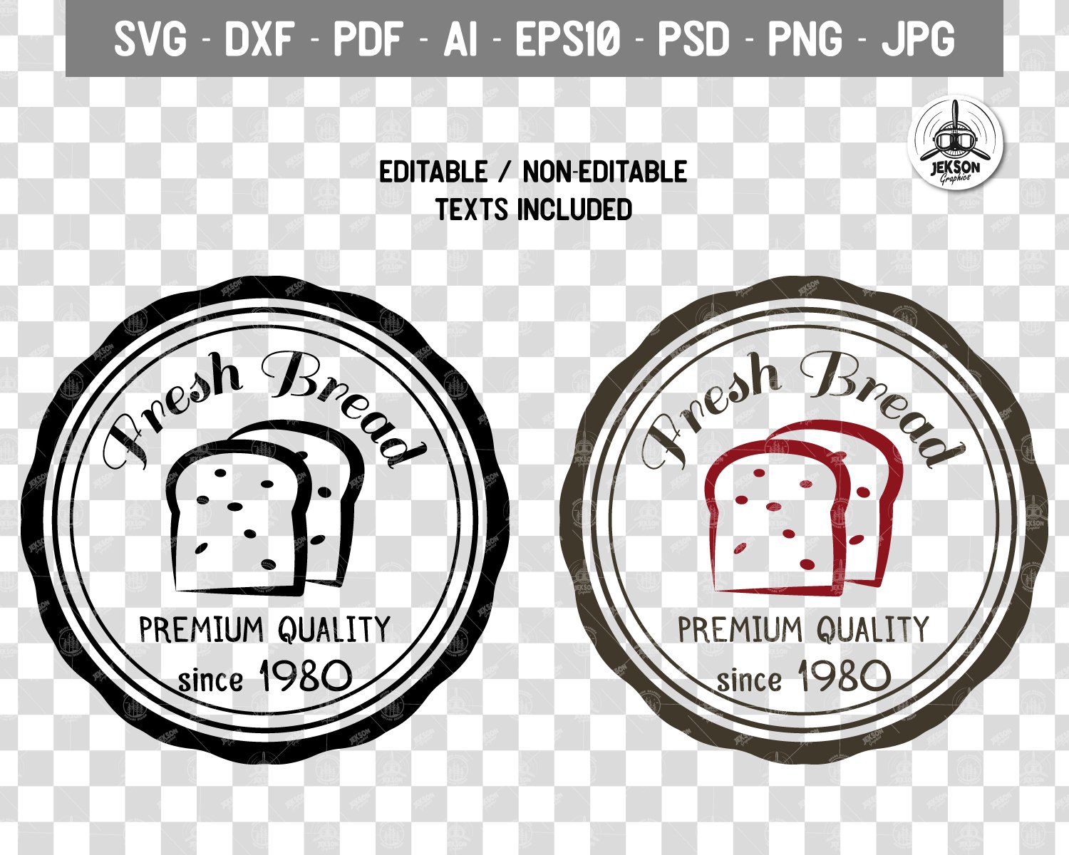 Bakery Logo Template, Vintage Cafe Badge Label SVG Cricut ...