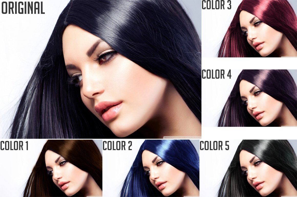 Hair Color Effects (577373) Plugins Design Bundles