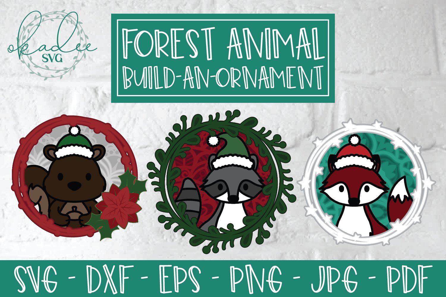 Download 3d Forest Animal Ornament Bundle Christmas Ornament Svg Dxf 895738 Paper Cutting Design Bundles