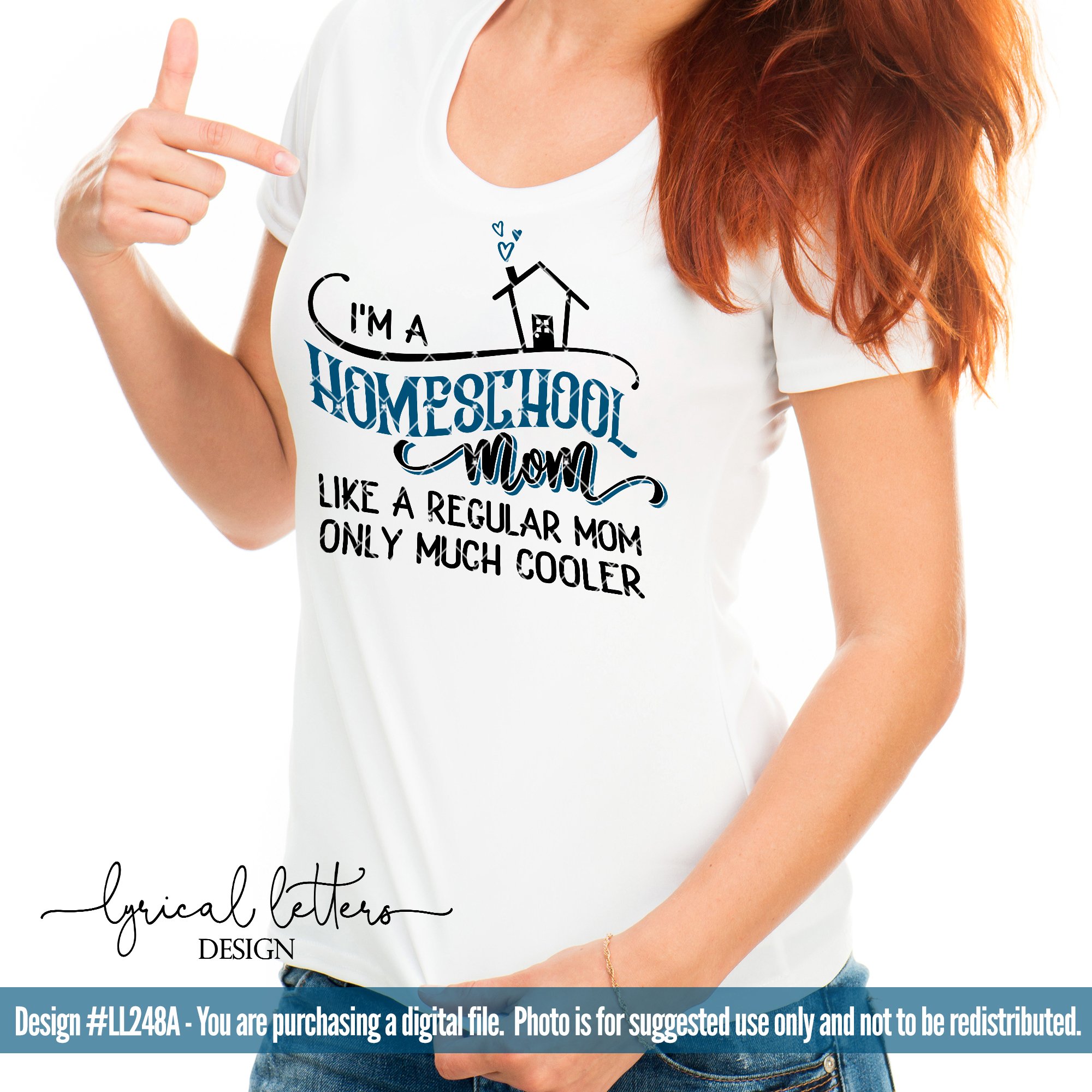 Download I'm a Homeschool Mom SVG Cut File LL248A (111267) | Cut Files | Design Bundles