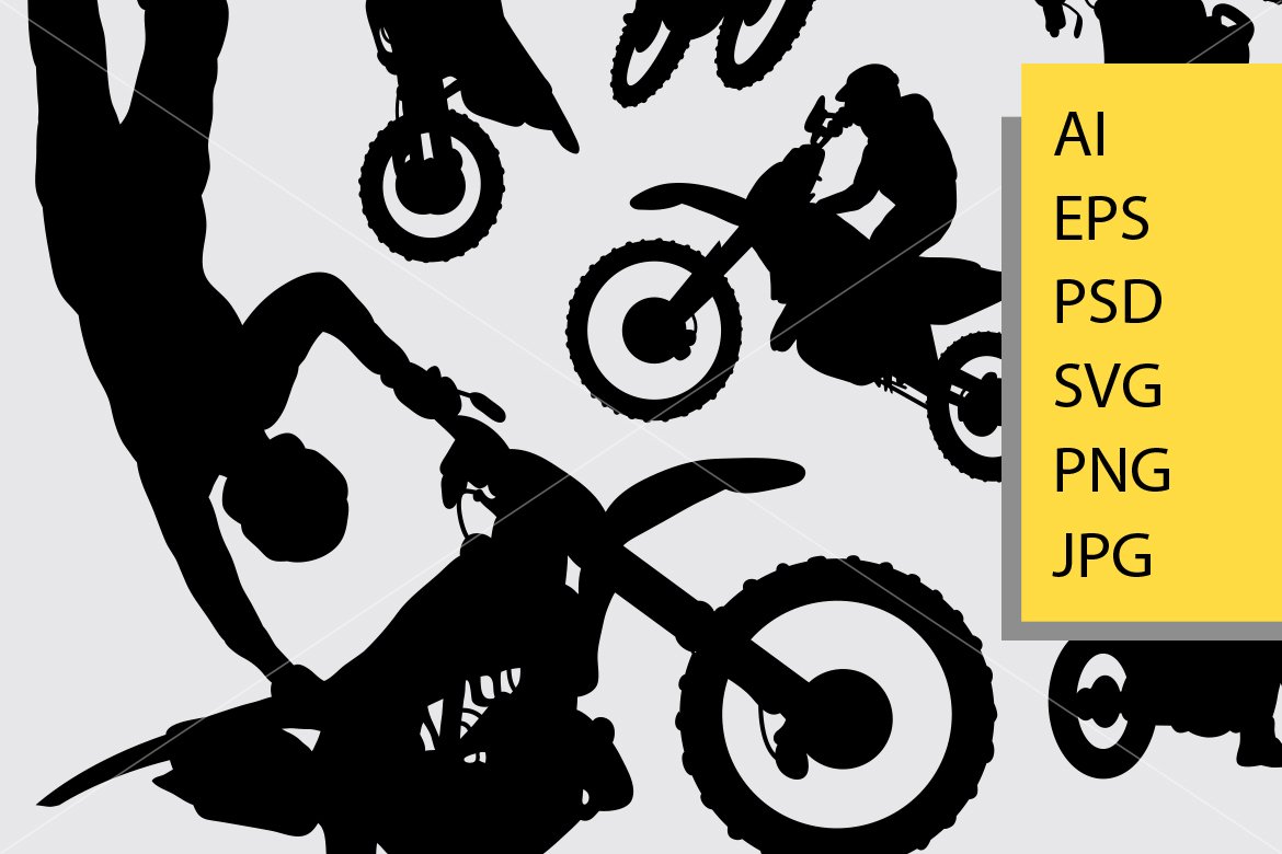 Download Motocross Attraction Silhouette 507902 Illustrations Design Bundles