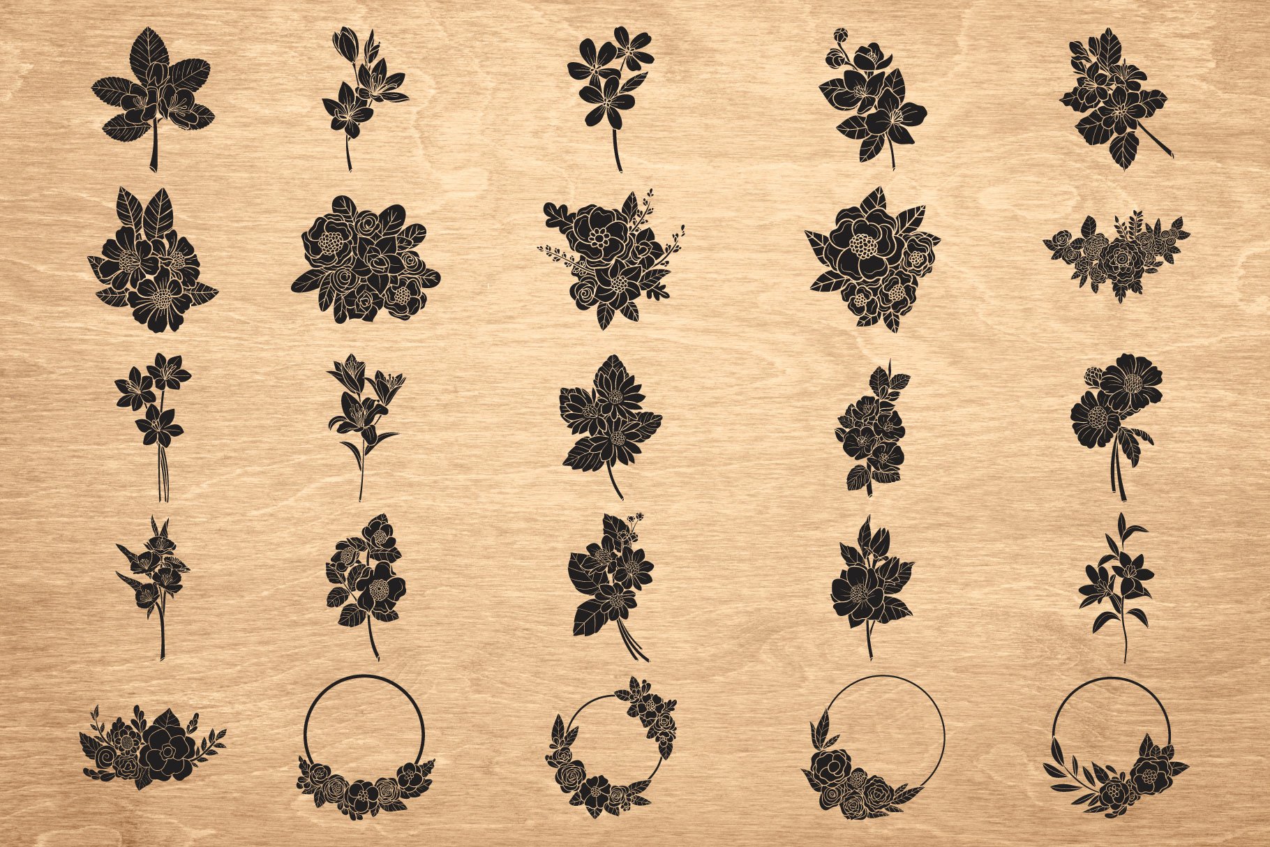 Flower SVG Illustration (1217304) | Cut Files | Design Bundles