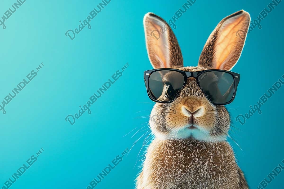 Funny rabbit with glasses (5328464)