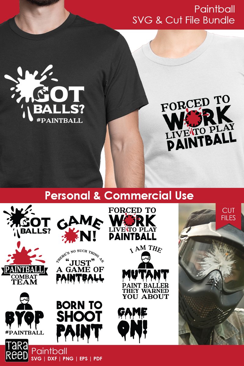 Paintball Bundle (129735) Cut Files Design Bundles