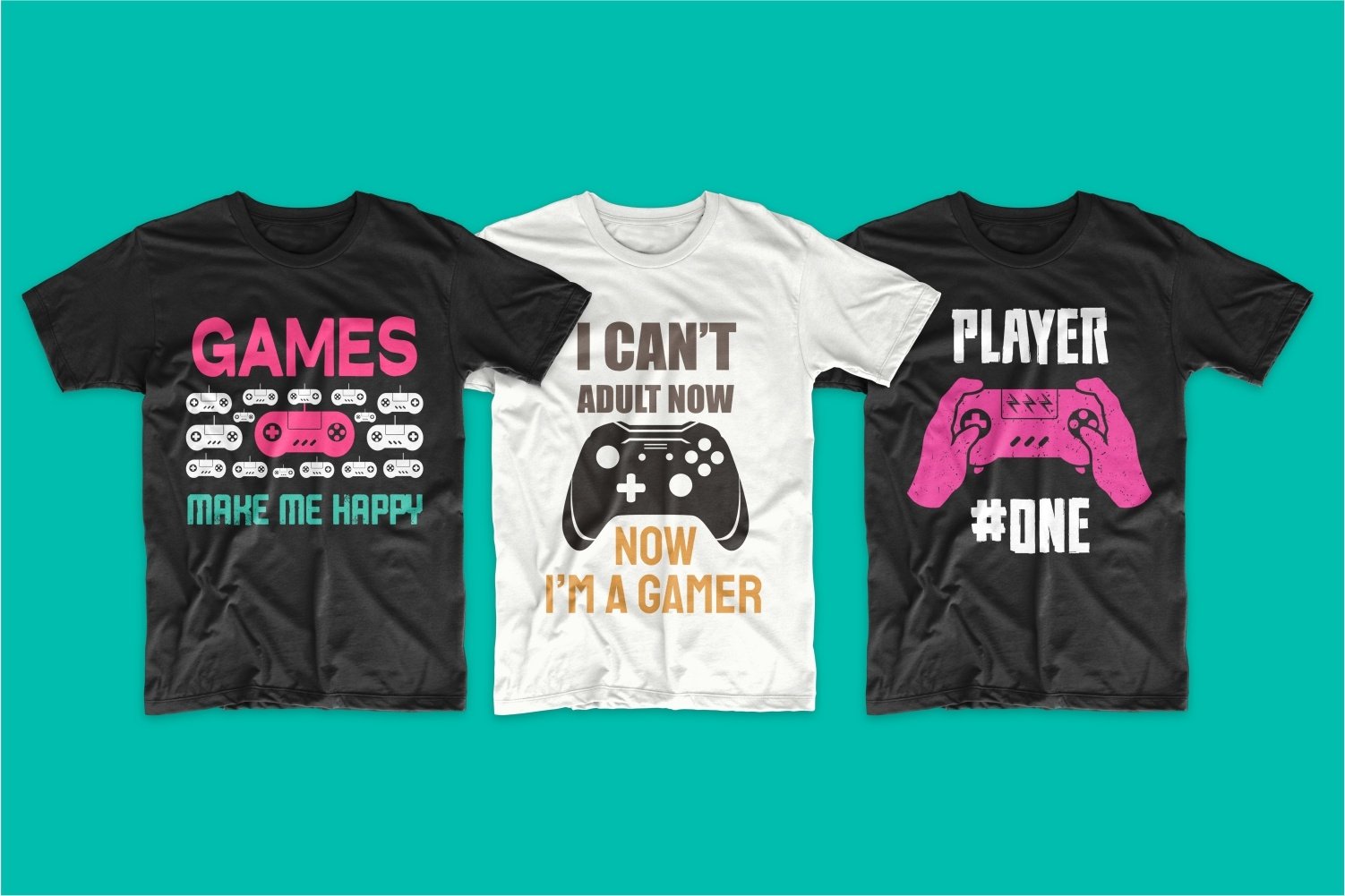 Download Gaming And Gamer T Shirt Design Vector Bundle Sublimation 1022673 Sublimation Design Bundles