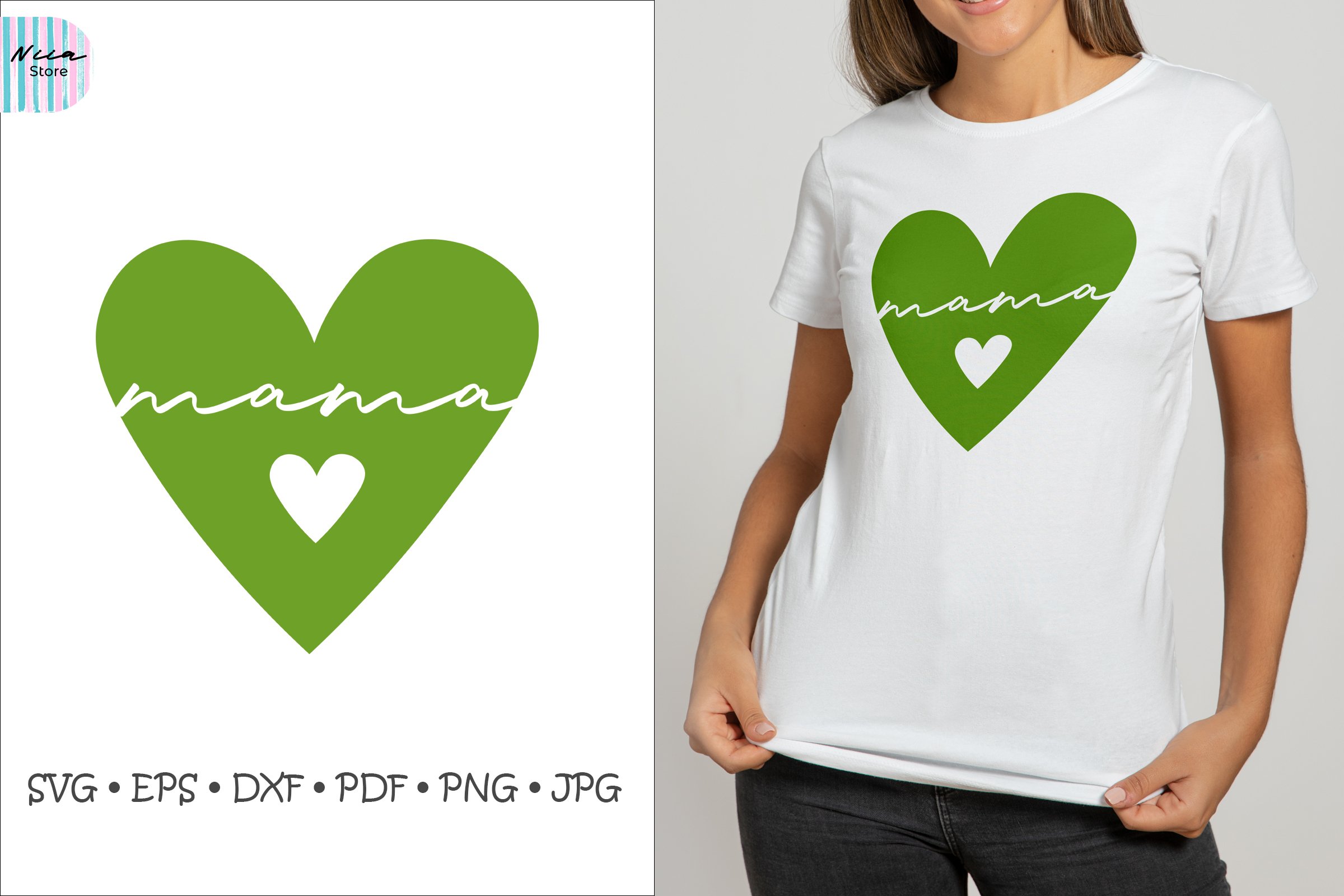 Download Mama Heart Svg Mama Svg Mother S Day Sublimation 1296374 Illustrations Design Bundles