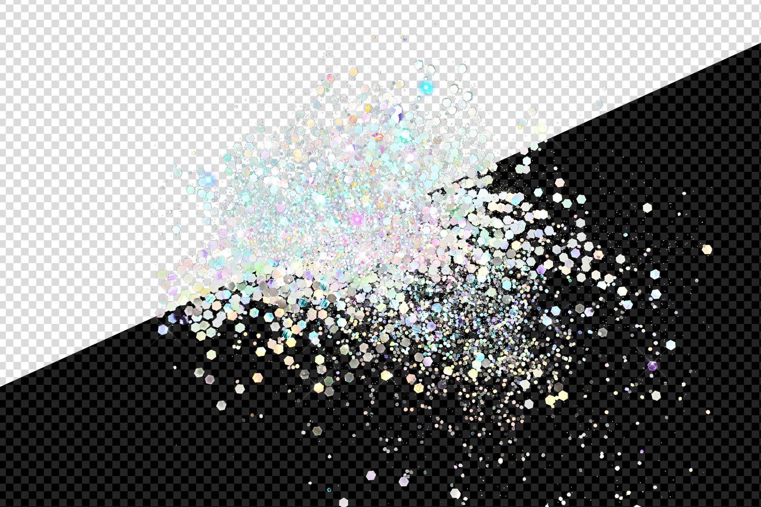 Rainbow Holographic Glitter Digital Paper (741593) Patterns Design