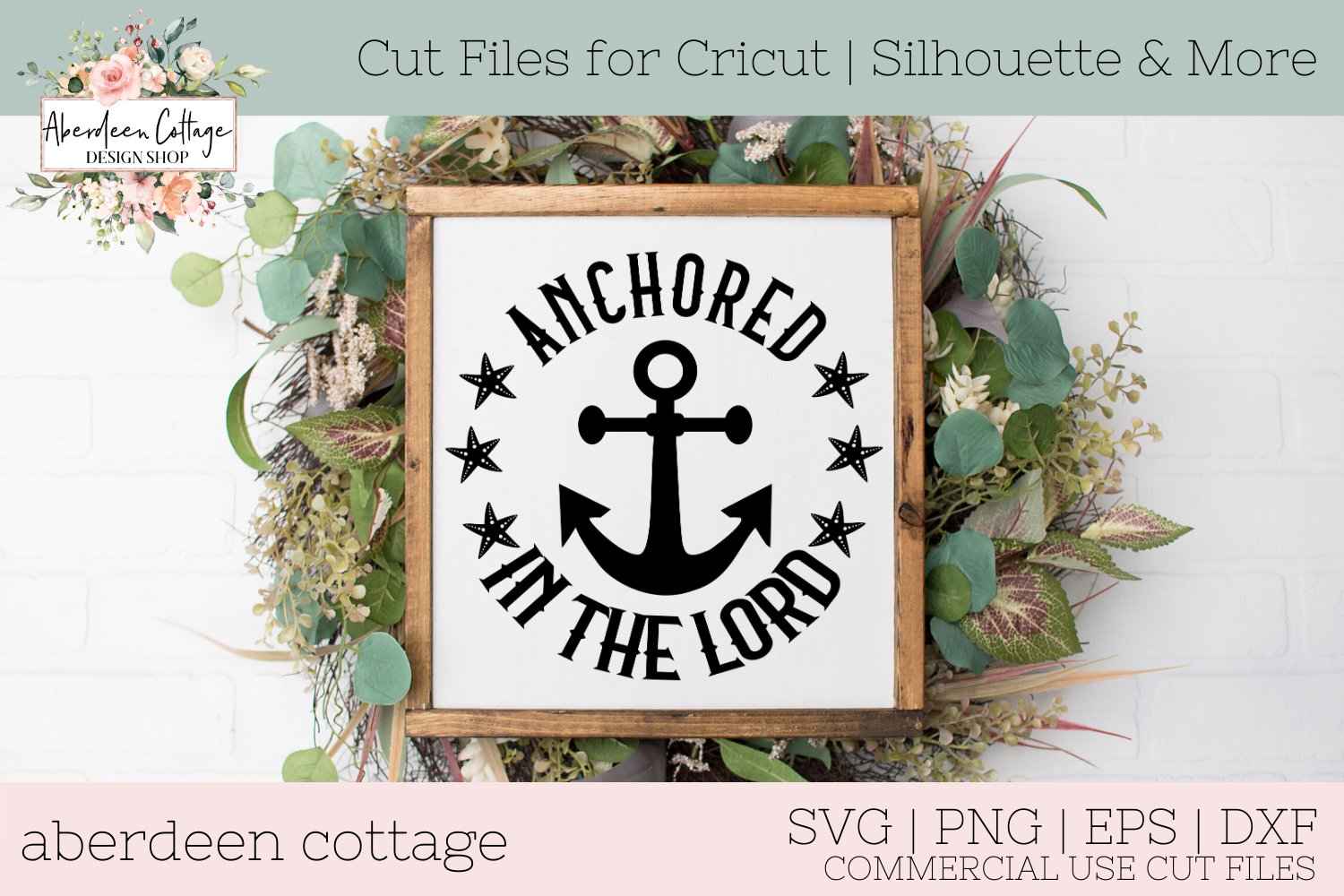 Anchored In The Lord Spiritual SVG Design (559838)  Cut Files  Design