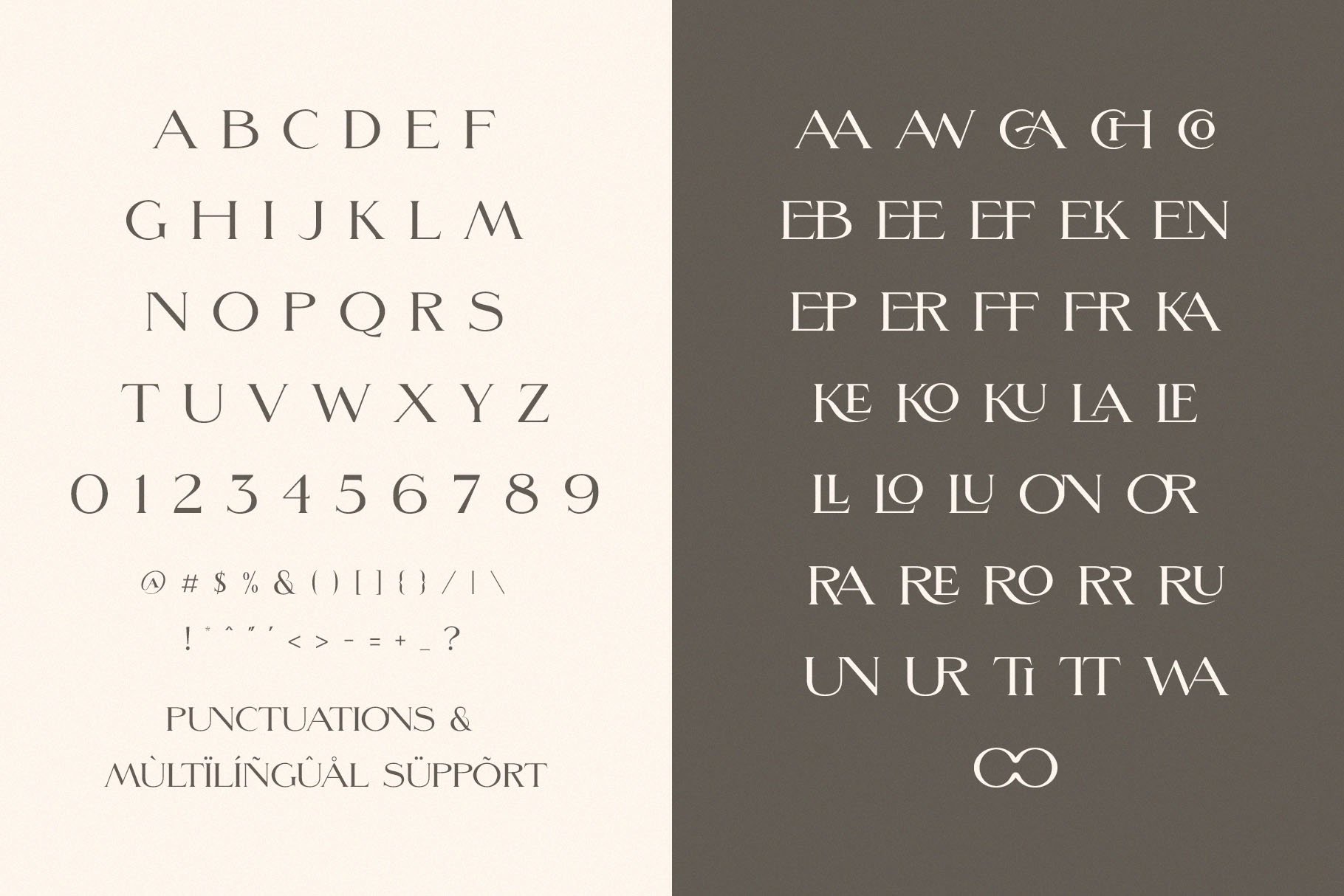Morefren Serif Ligature Font (897888) Serif Font Bundles