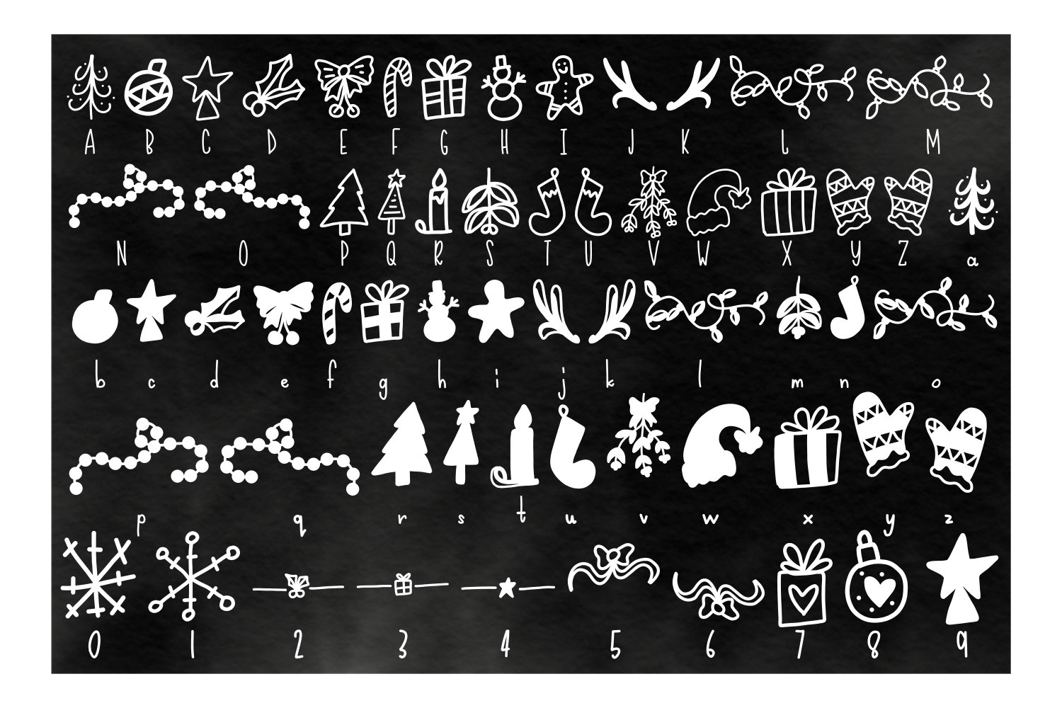 Christmas Time Ornament Font (44096) Dingbats Font Bundles