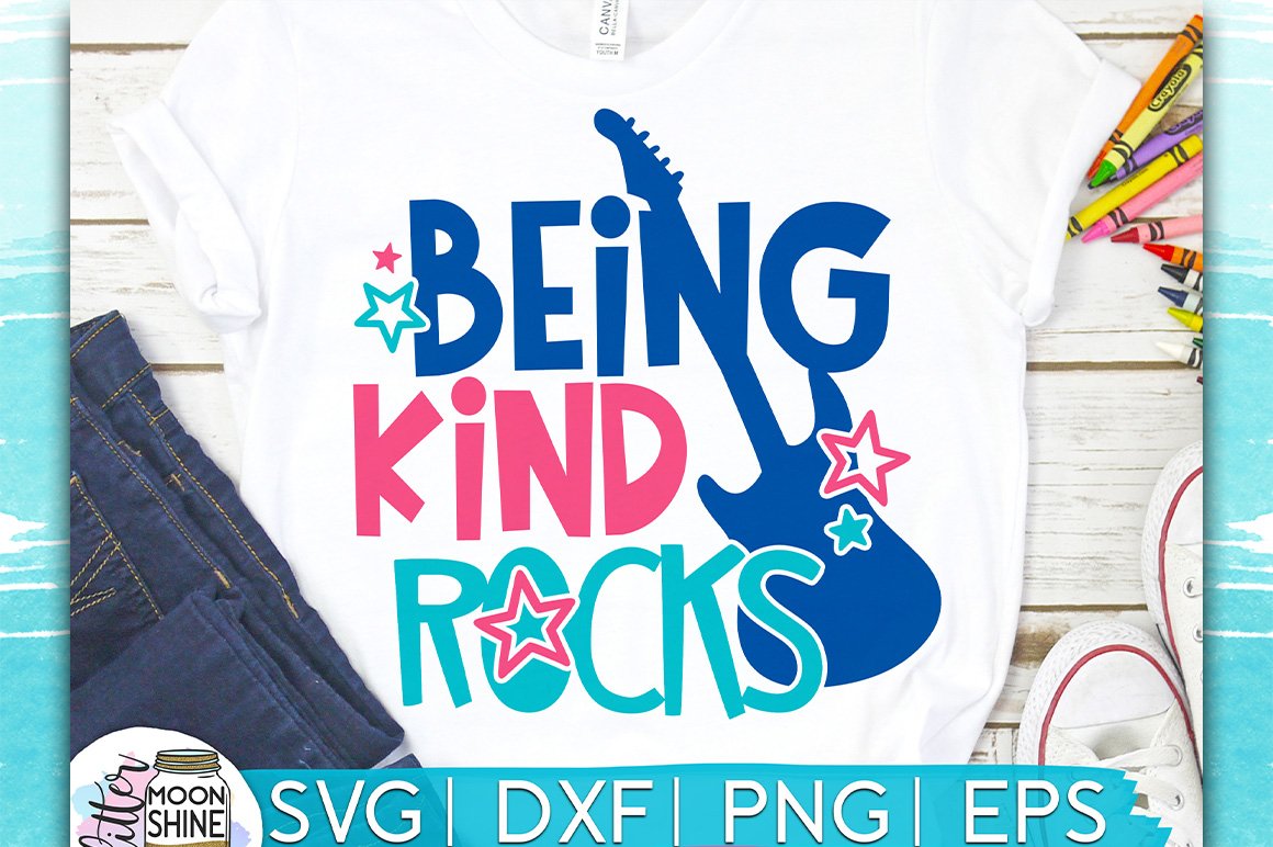 Being Kind Rocks SVG DXF PNG EPS Cutting Files (224480) | SVGs | Design ...