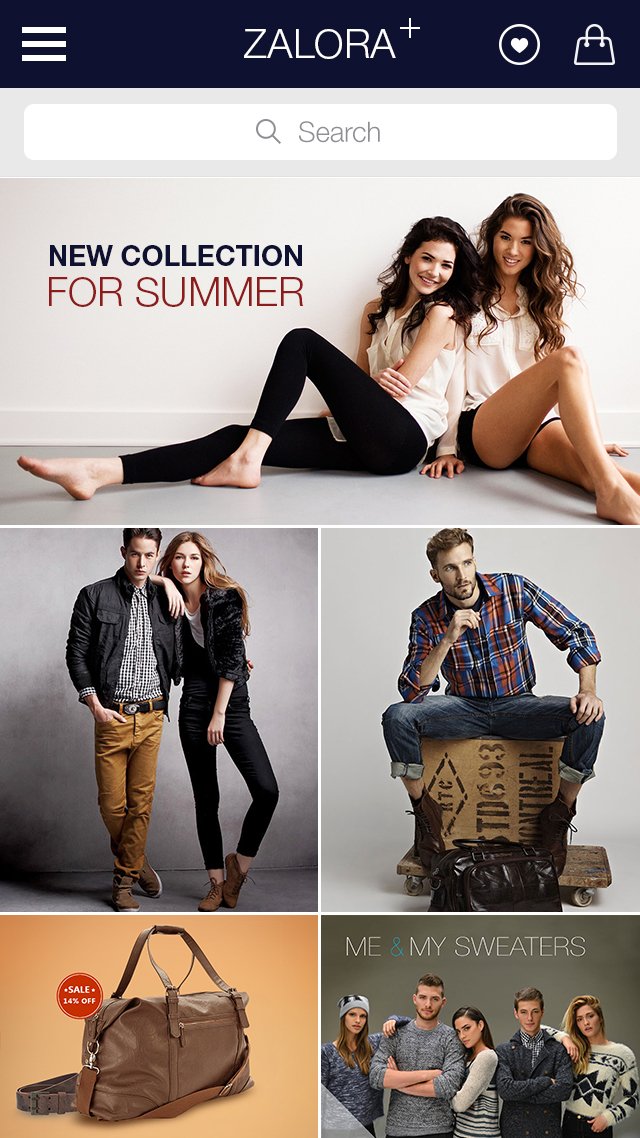 Zalora Shopping UI for e-comm…