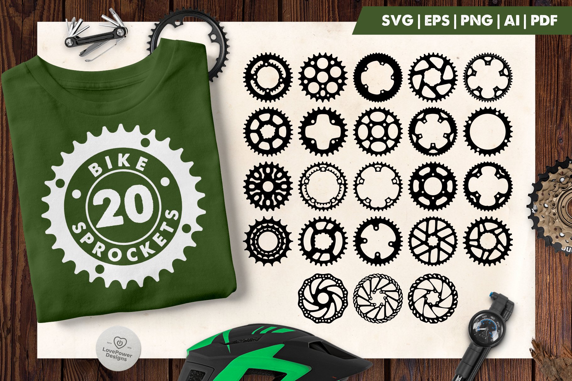 Bike Sprocket SVG Bike Crank SVG Bike Gear SVG Gear (805499