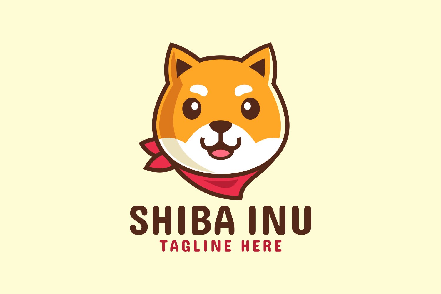 Japanese Dog Shiba Inu Logo Design