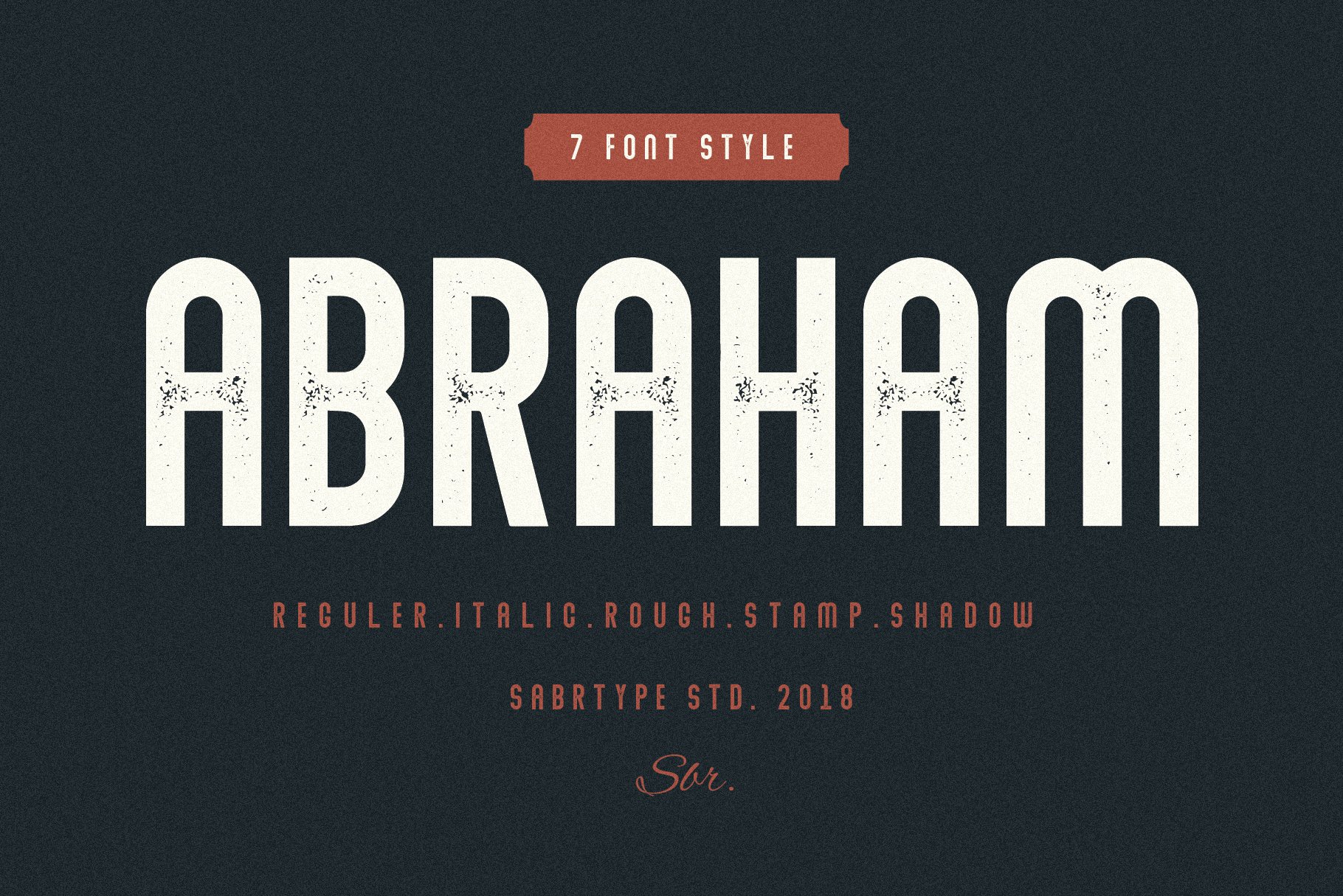 Abraham Font Family 7 Style Fonts (141526)