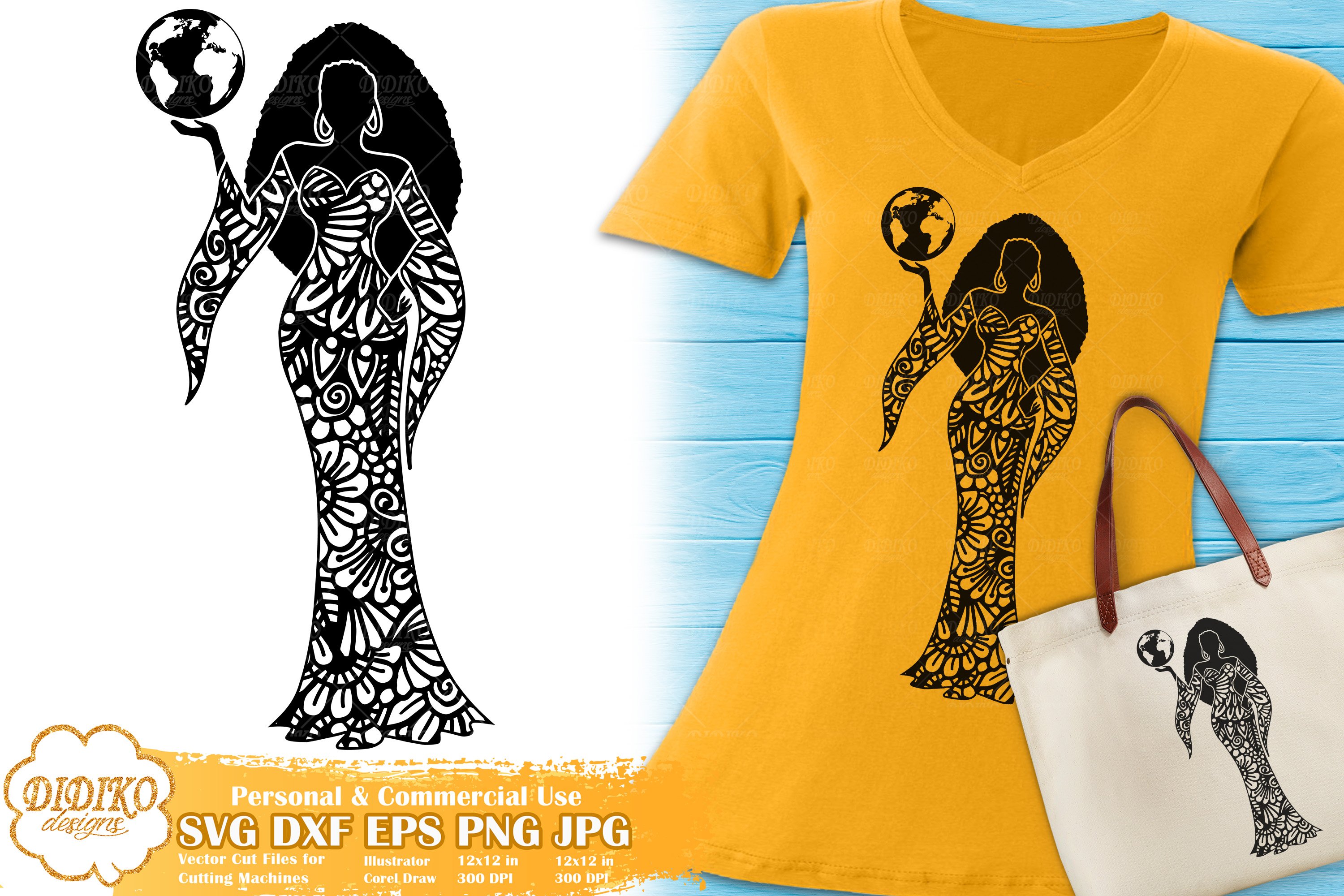 Zodiac Sign SVG Bundle, Black Women SVG, Zentangle SVG