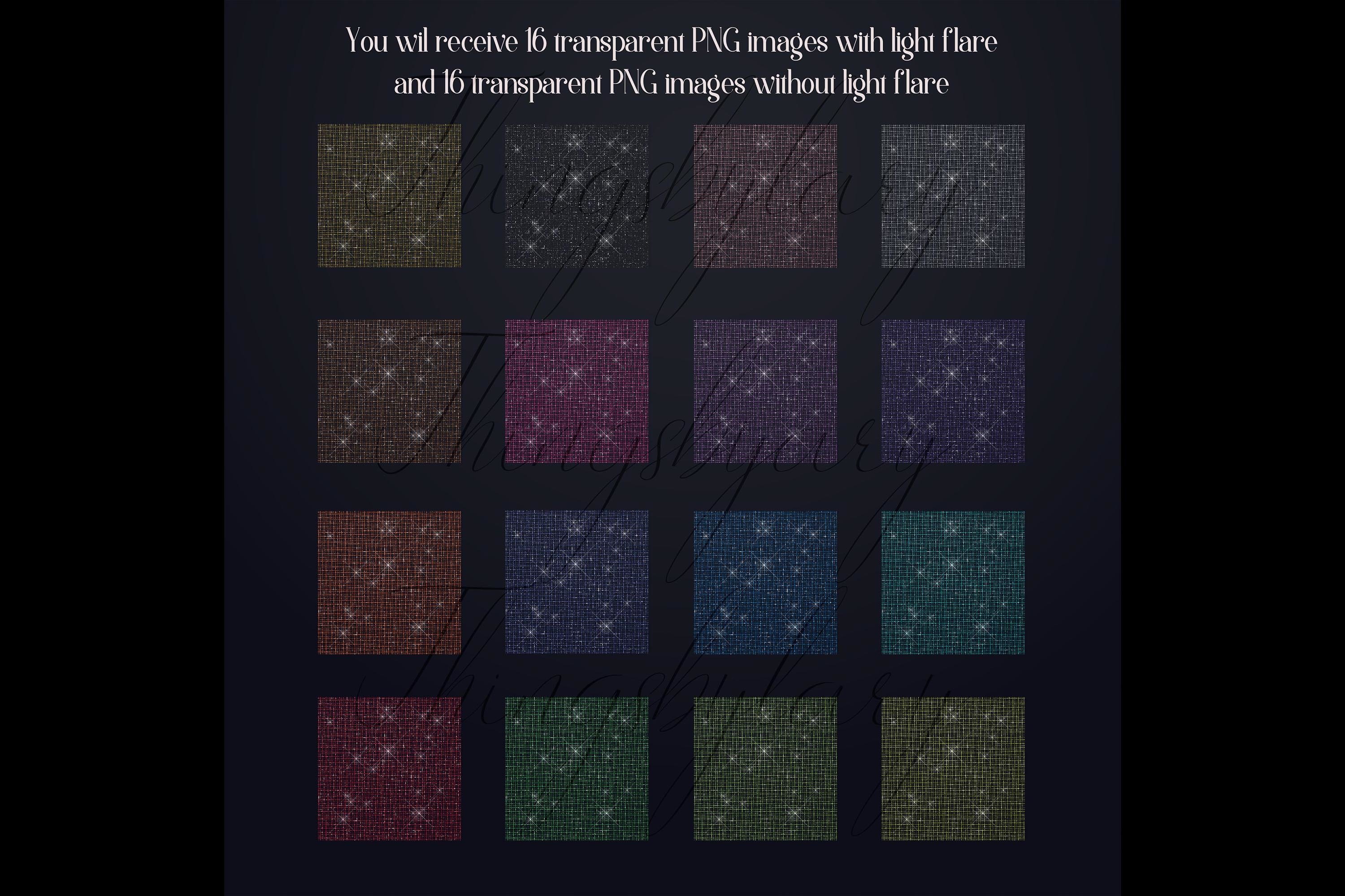 32 Seamless Glitter Scratch Net Transparent Overlay Images (515639