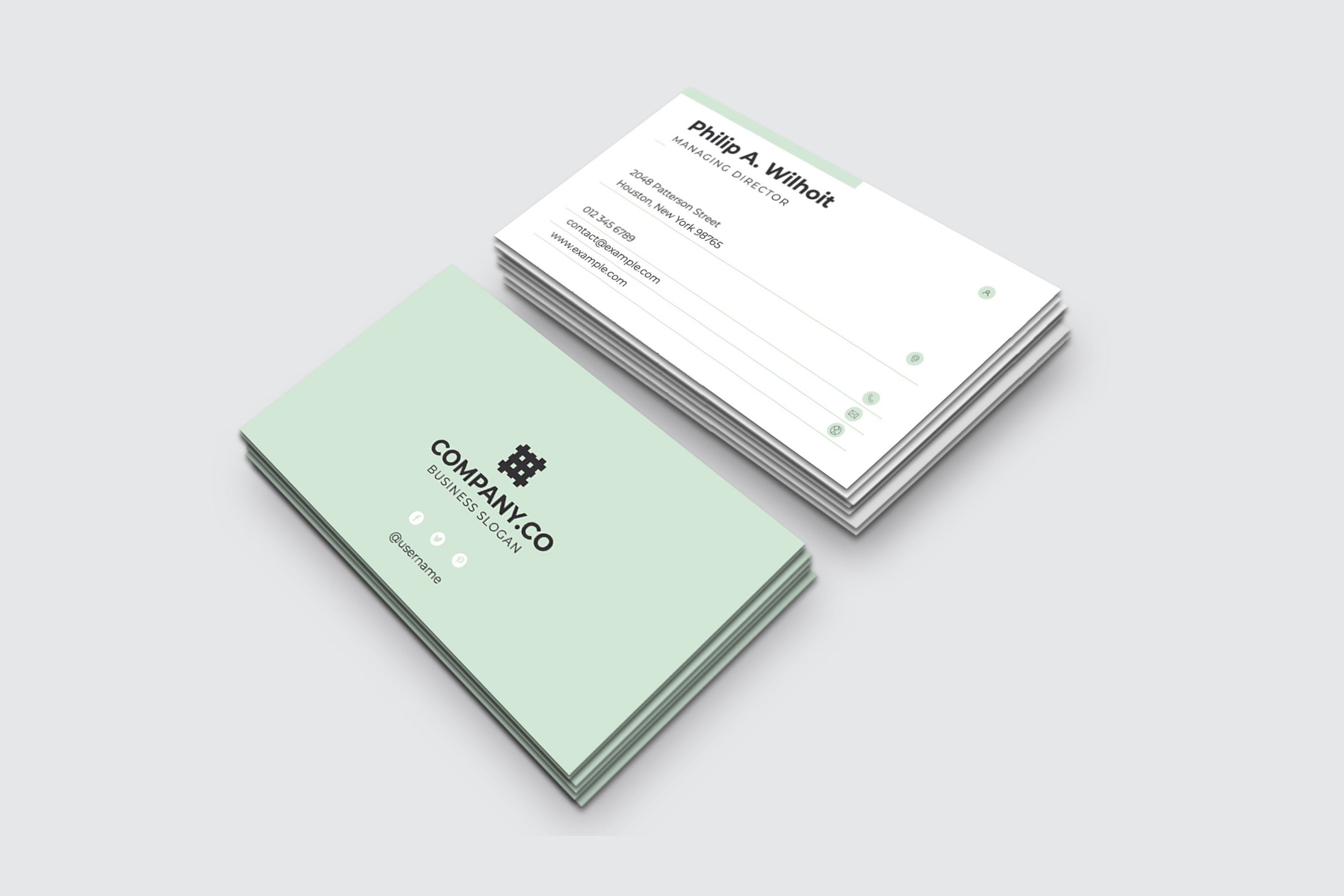 Modern & Minimal Business Card Layout (145278) Business Cards