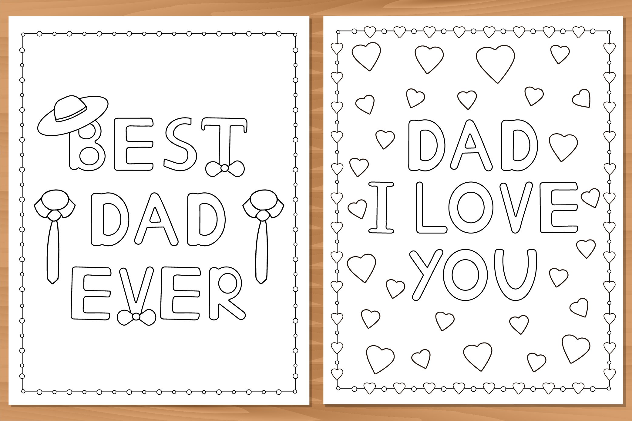 Dad I love you. Best dad ever. Coloring pages. (423190) | Coloring
