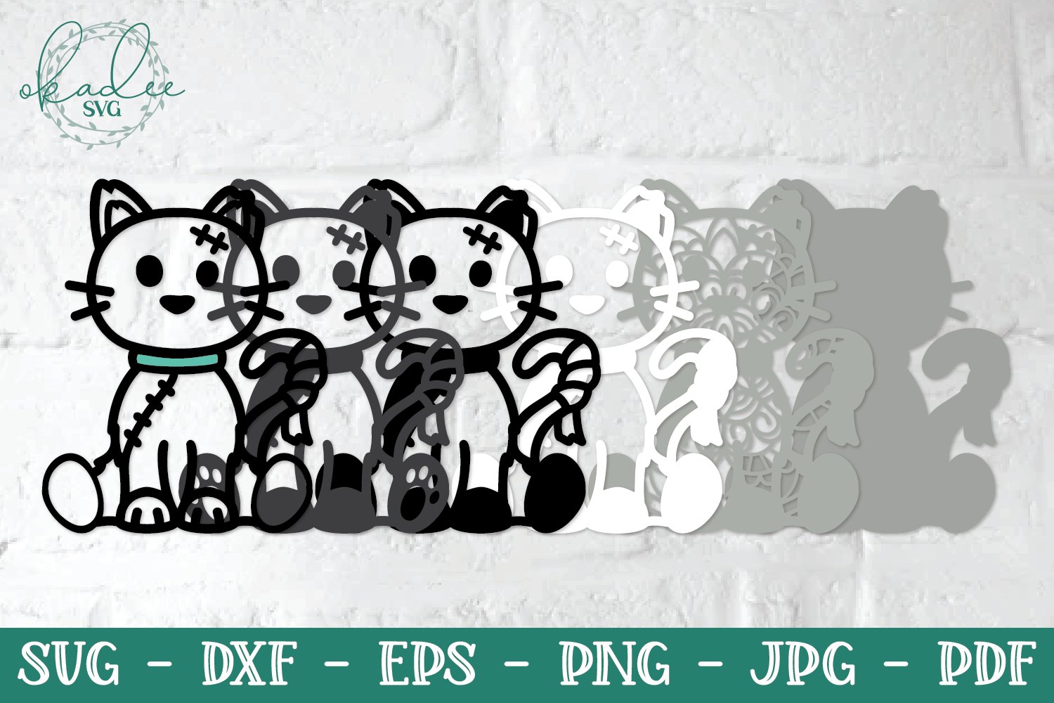 3D Cute Zombie Characters, Layered Zombie SVG, Zombie Dog (1160345
