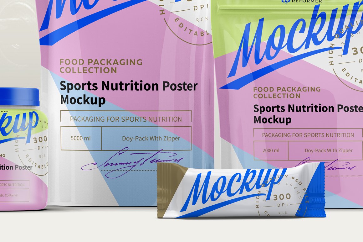 Download Sports Nutrition Poster Mock-Up (93387) | Mockups | Design ...