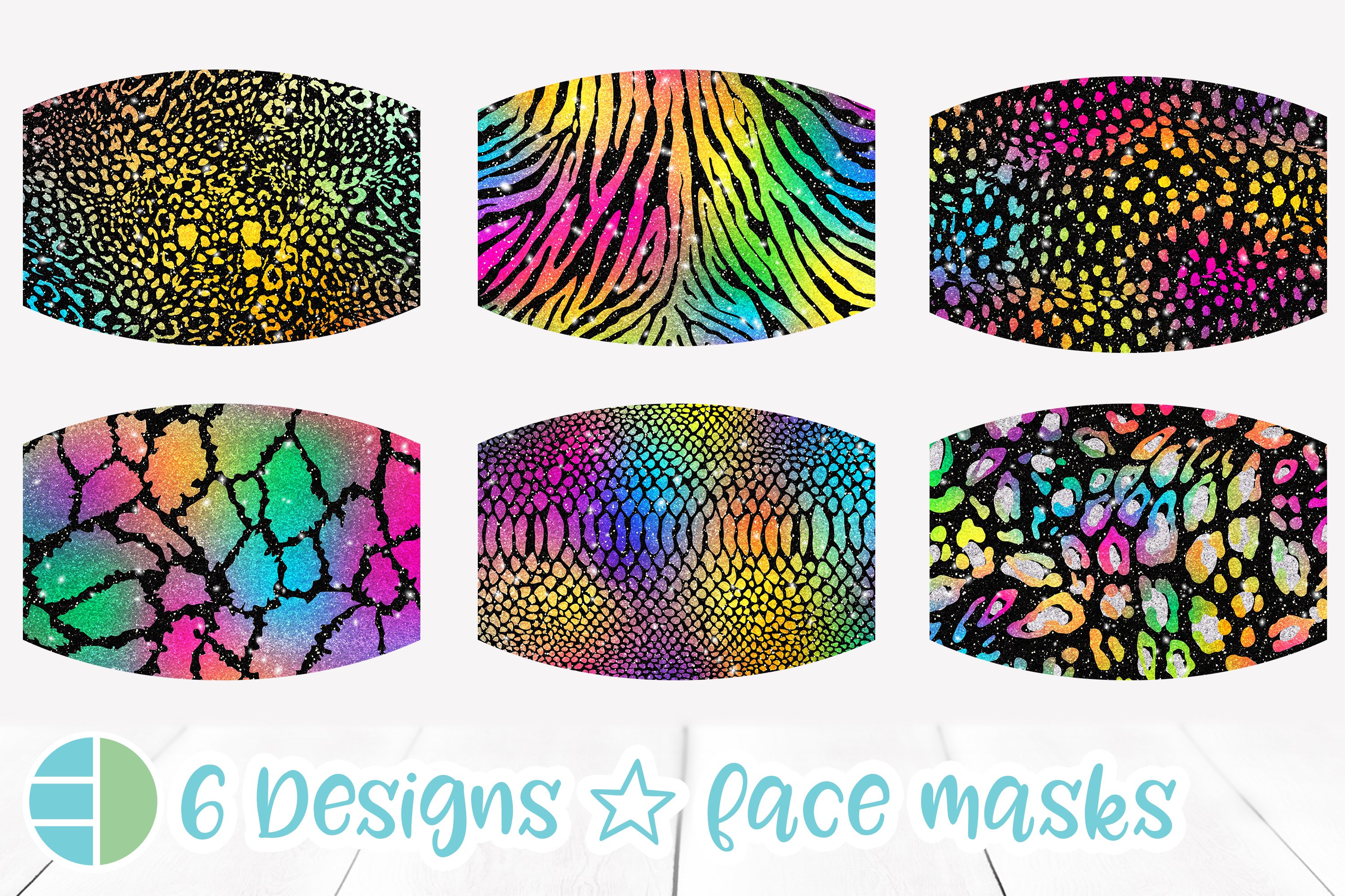 Face Mask Designs Sublimation (1187259) Sublimation Design Bundles