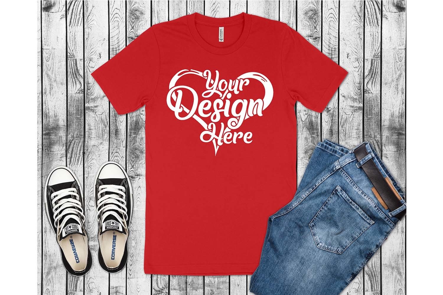 Download Bella Canvas 3001 Mockup Bundle T-Shirt Mock Ups 164 ...