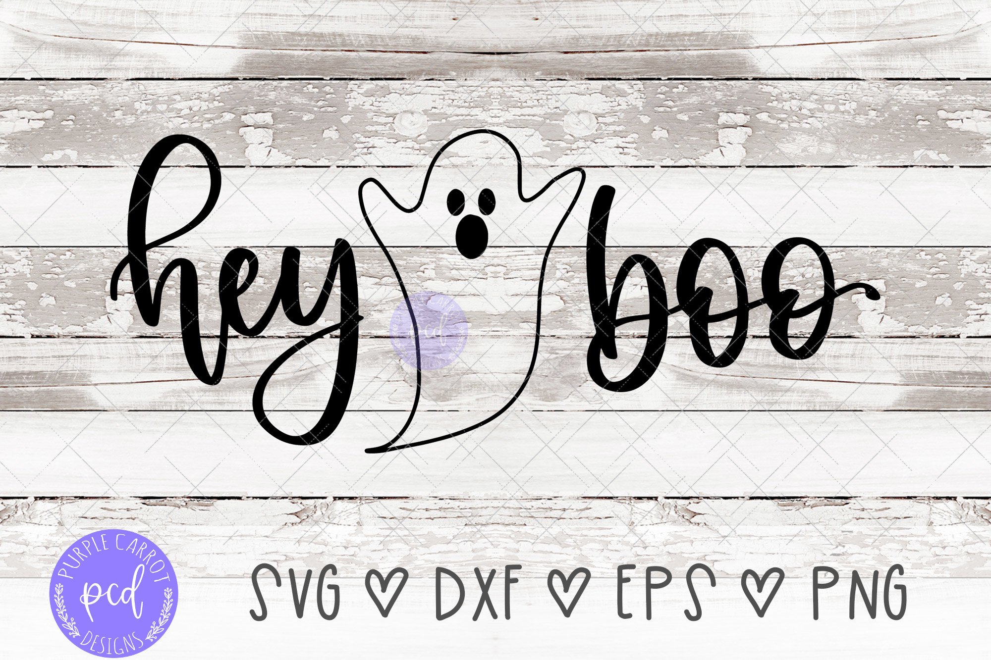 Hey Boo Hand-Drawn Cut File (360146) | SVGs | Design Bundles