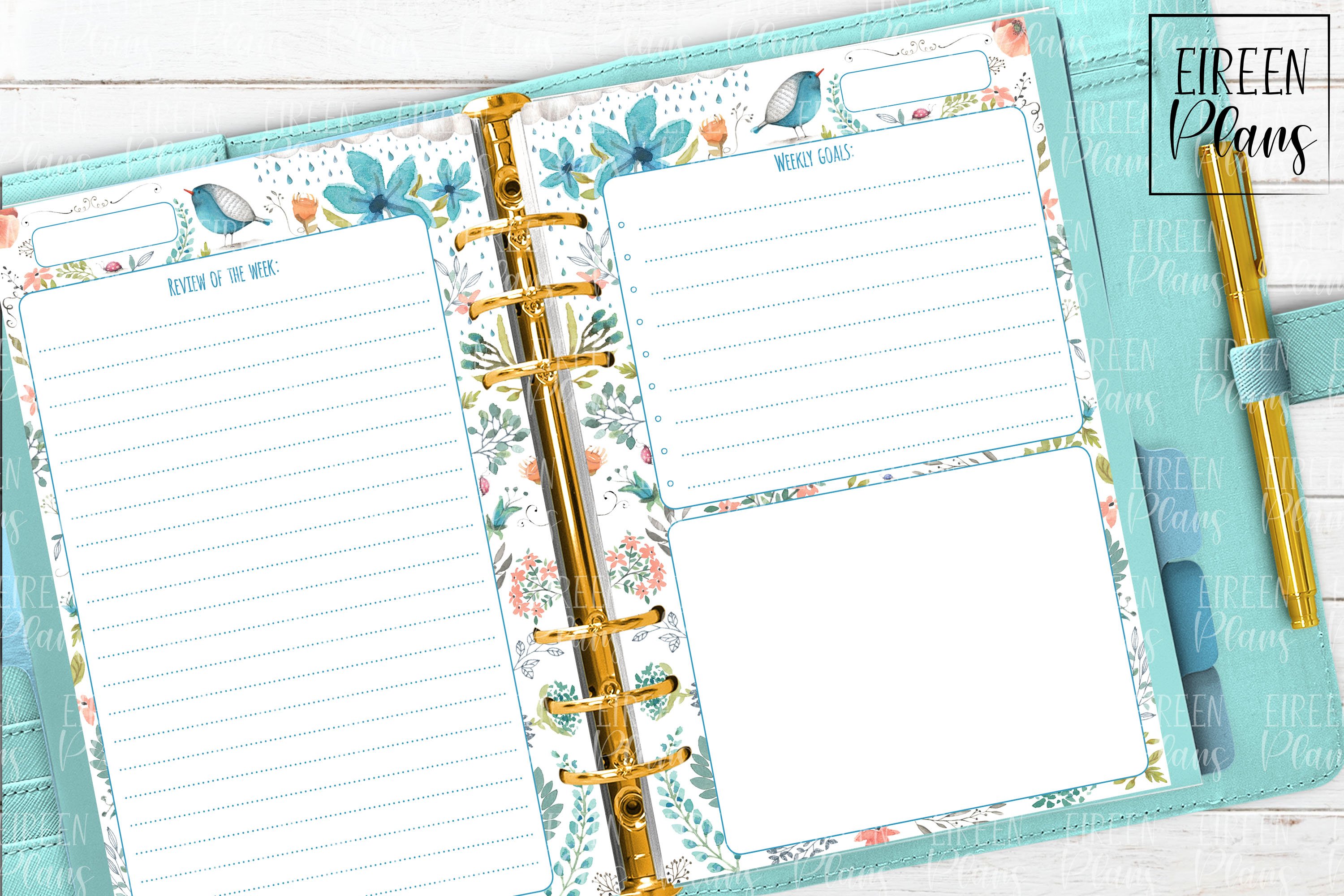 Weeky Printable For 5 5x8 5 Planners 253668 Inserts Design Bundles