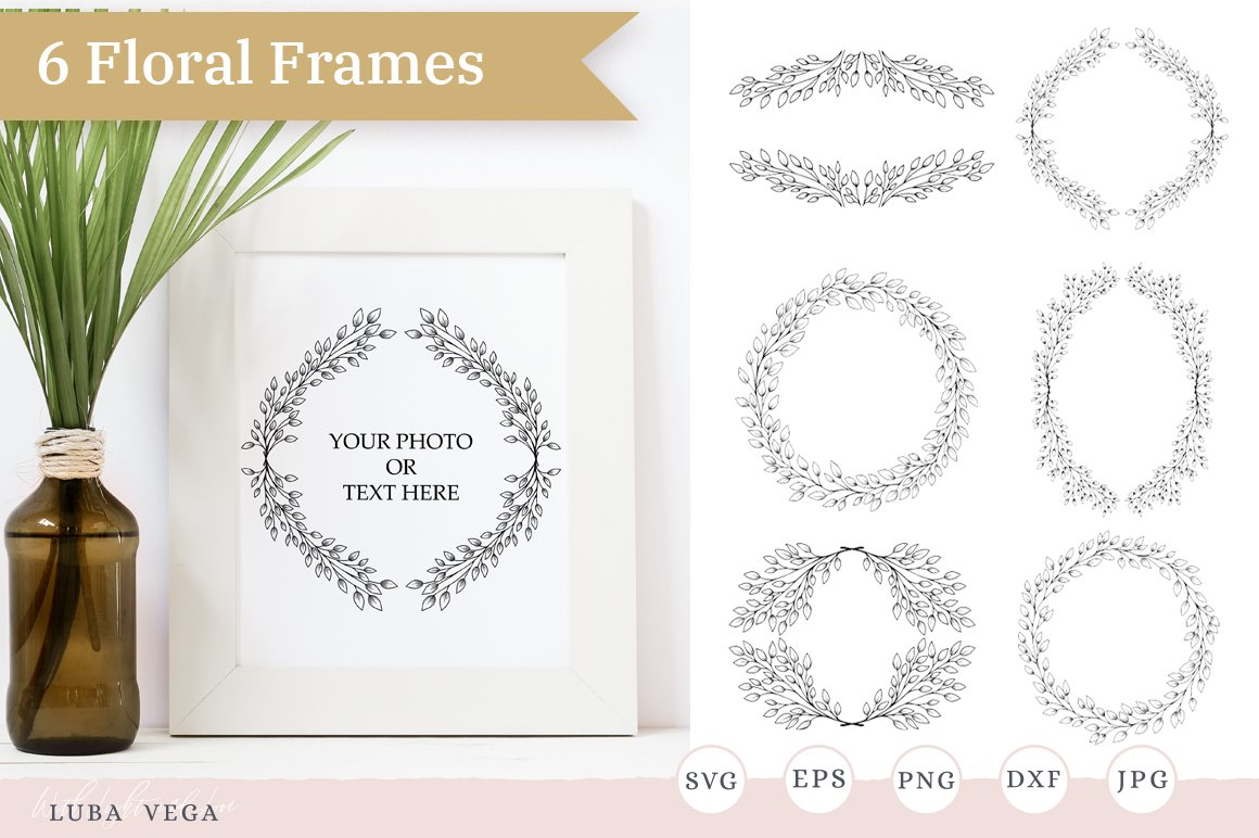 Hand drawn wreath Wreaths and Frames