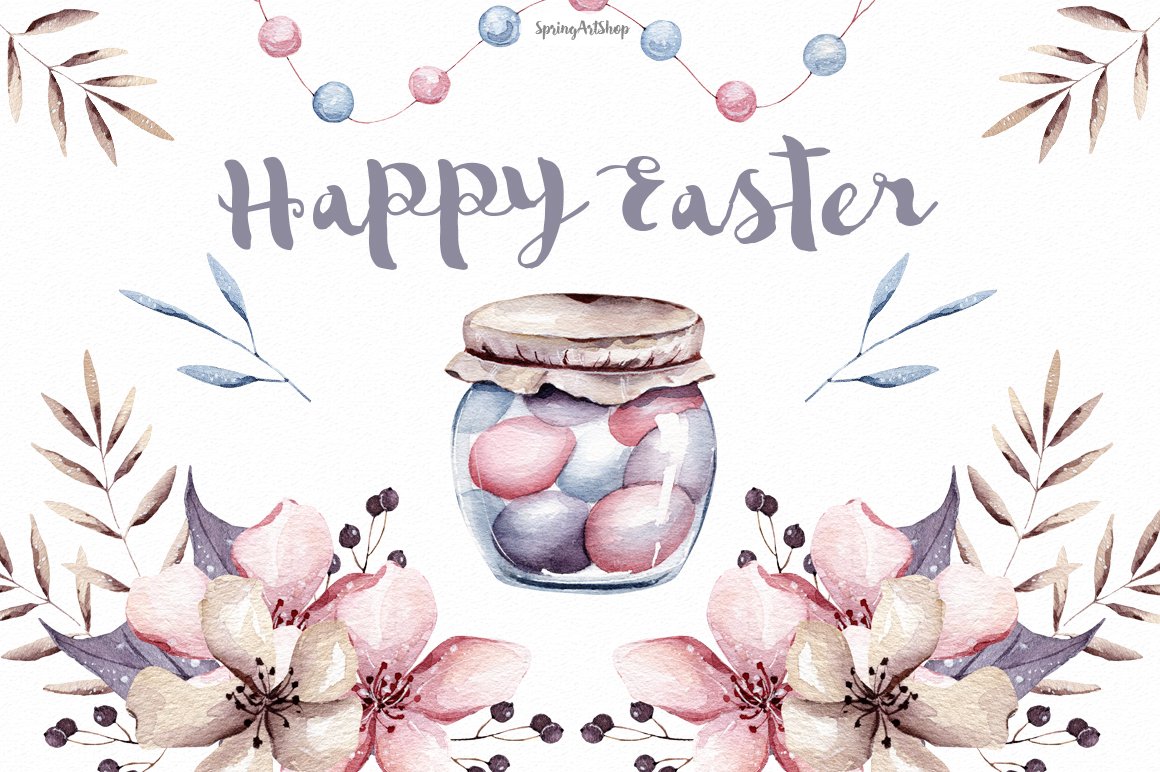⑧＊♡Happy pastel Easter♡＊シーグラスアート