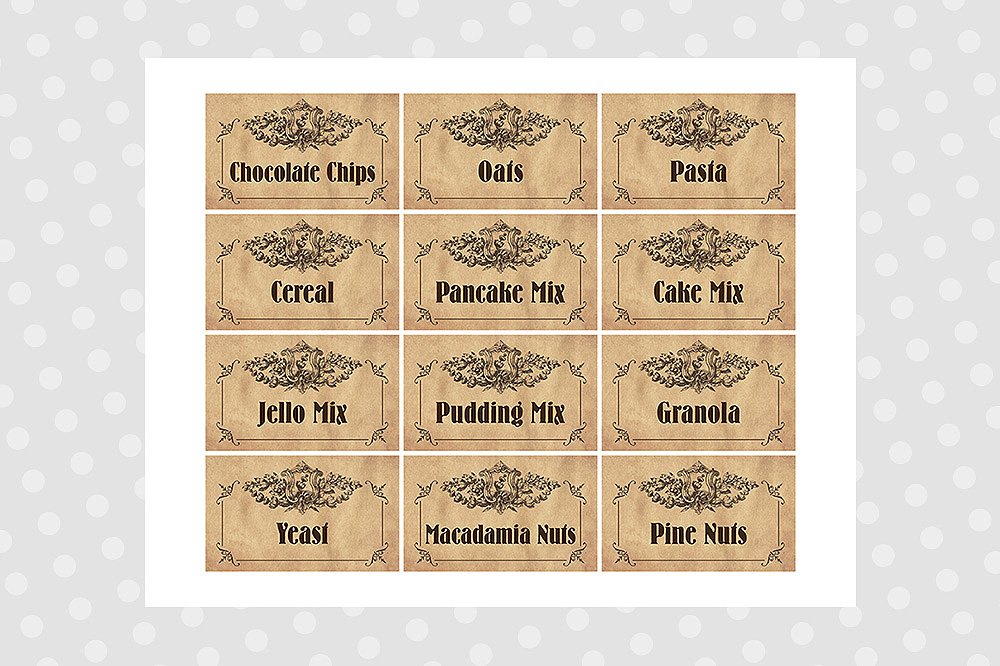 Free Printable Vintage Label Templates