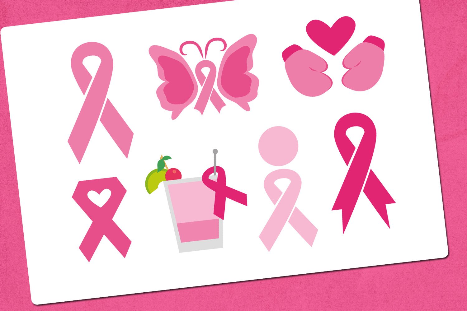 Pink Ribbon Day October Illustrations