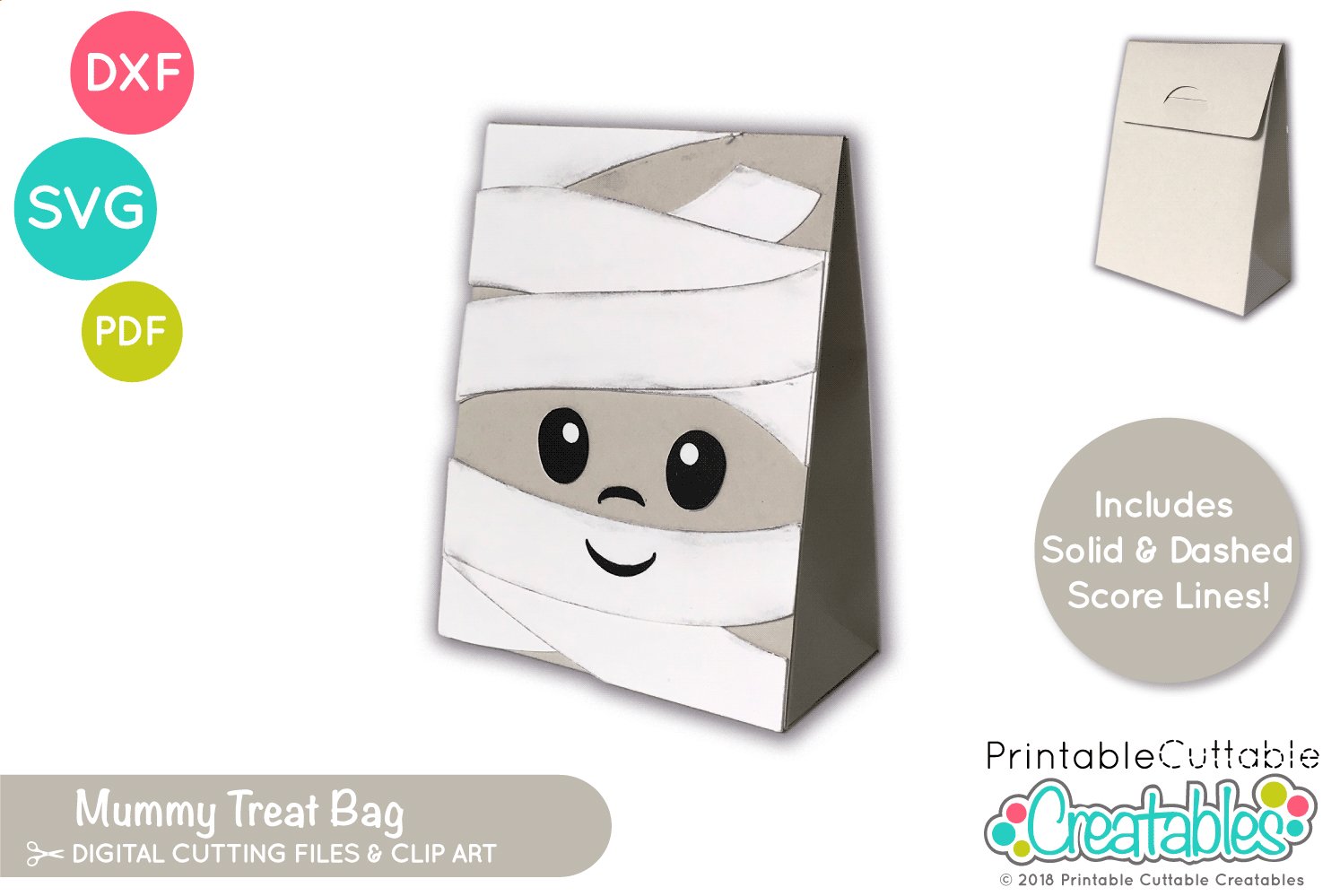 Download Halloween Treat Holder Svg Mummy Treat Bag Svg 904132 Cut Files Design Bundles